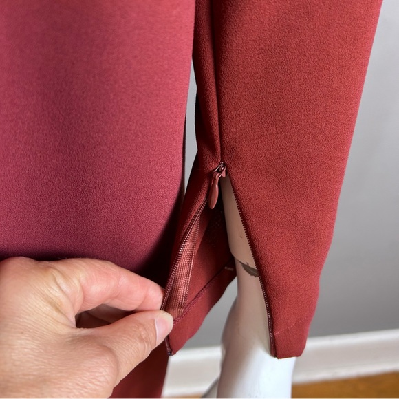 See by Chloe dress Medium minimalist rust secretary monochrome coquette office - Picture 9 of 14